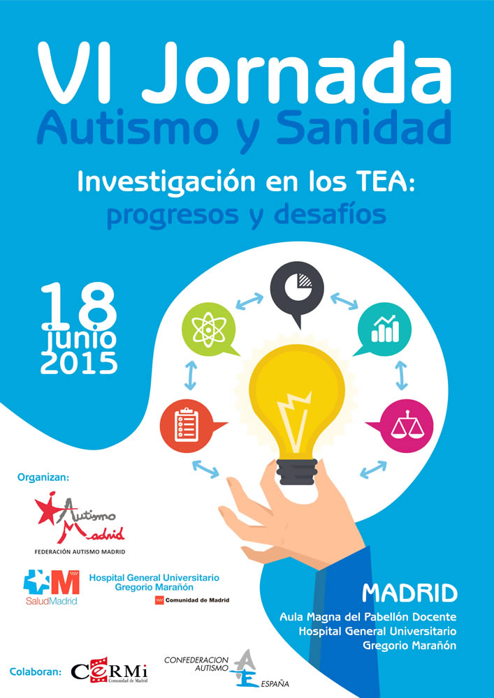 Cartel de la VI Jornada Autismo y sanidad