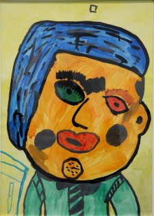 Pintura artística de la exposición de CaixaForum en Madrid