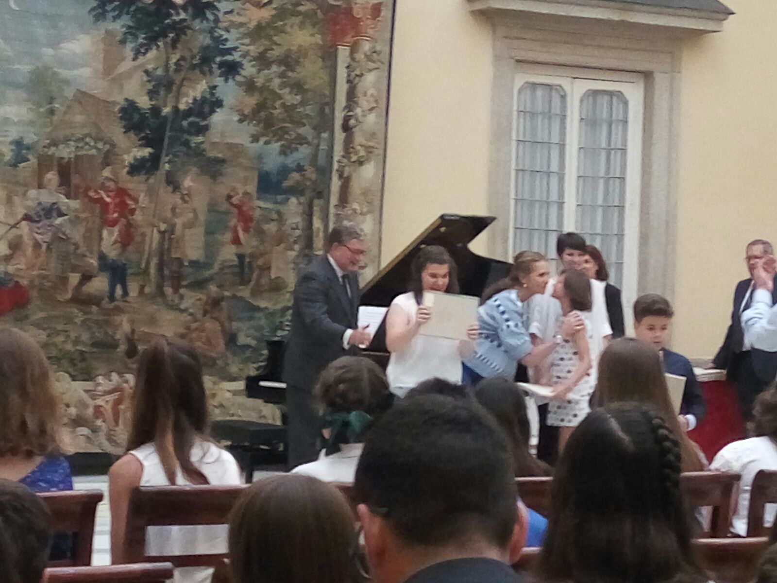 Un cuadro de una alumna burgalesa con autismo ganador del Concurso Patrimonio Nacional