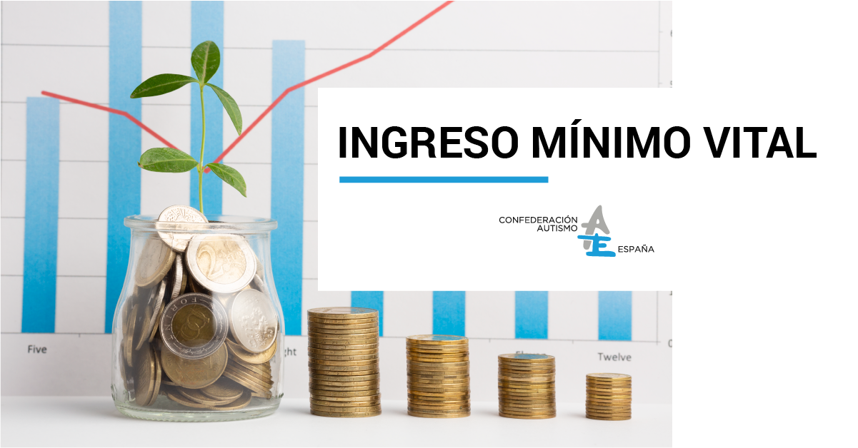 Monedas agrupadas en pequeños montones que simbolizan ingresos relacionado con la ayuda que el gobierno pone en marcha con el Ingreso Mínimo Vital