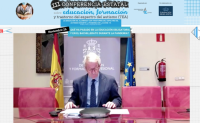 El secretario de Estado de Educación inaugura la III Conferencia estatal sobre educación organizada por Autismo España