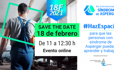 "Haz espacio a las personas con síndrome de Asperger": Evento online por el Día Internacional del Síndrome de Asperger