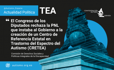 El Congreso de los Diputados rechaza la PNL que instaba al Gobierno a la creación de un Centro de Referencia Estatal en Trastorno del Espectro del Autismo
