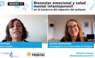 Ansiedad y bienestar emocional para una transición a la vida adulta, temas centrales de la segunda jornada del II Seminario sobre “Bienestar emocional y salud mental infanto-juvenil en el trastorno del espectro del autismo”