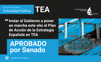 El Senado aprueba por unidad instar al Gobierno a poner en marcha este año el Plan de Acción de la Estrategia Española en TEA
