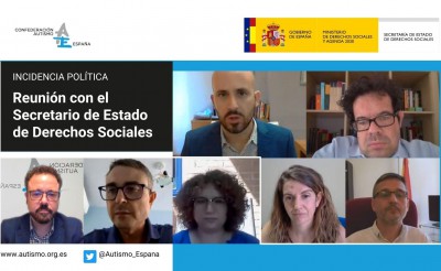 El secretario de Estado de Derechos Sociales se compromete a avanzar en las principales demandas del movimiento asociativo del autismo