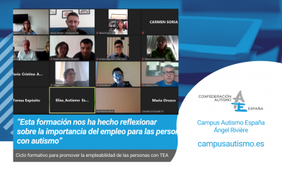“Esta formación nos ha hecho reflexionar sobre la importancia del empleo para las personas con autismo”