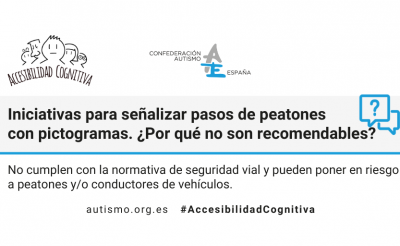 ¿Por qué no son recomendables las iniciativas para señalizar los pasos de peatones con pictogramas?