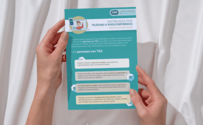 Infografía | Entrevista por teléfono o por videoconferencia a una persona con autismo
