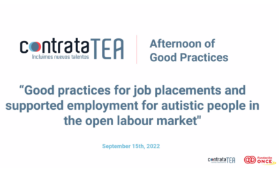 Presentación de ContrataTEA en el foro de buenas prácticas de Autismo Europa