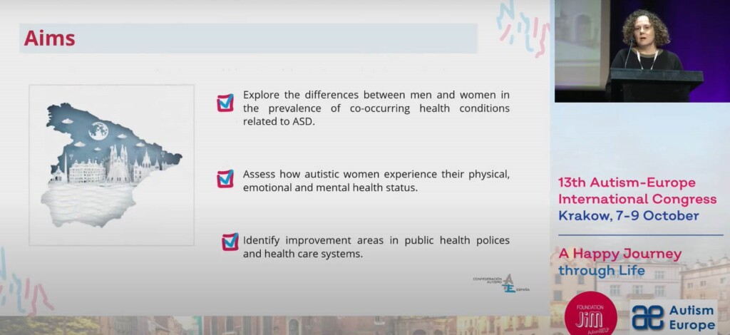 ponencia simposio de Ruth Vidriales en el congreso de Autismo Europa 2022