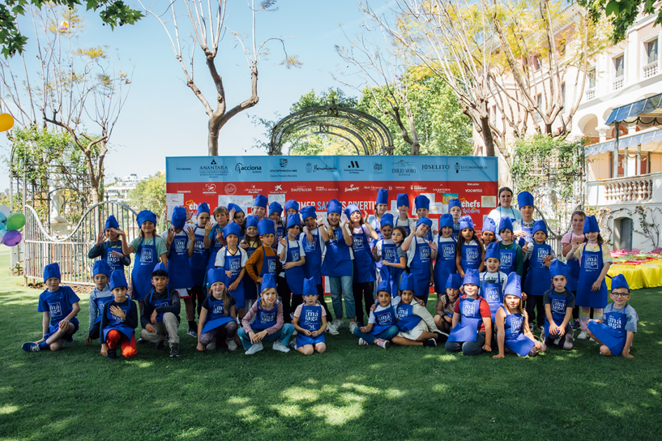 Todos los niños y niñas con autismo en el taller de Chefs For Children de Benahavís